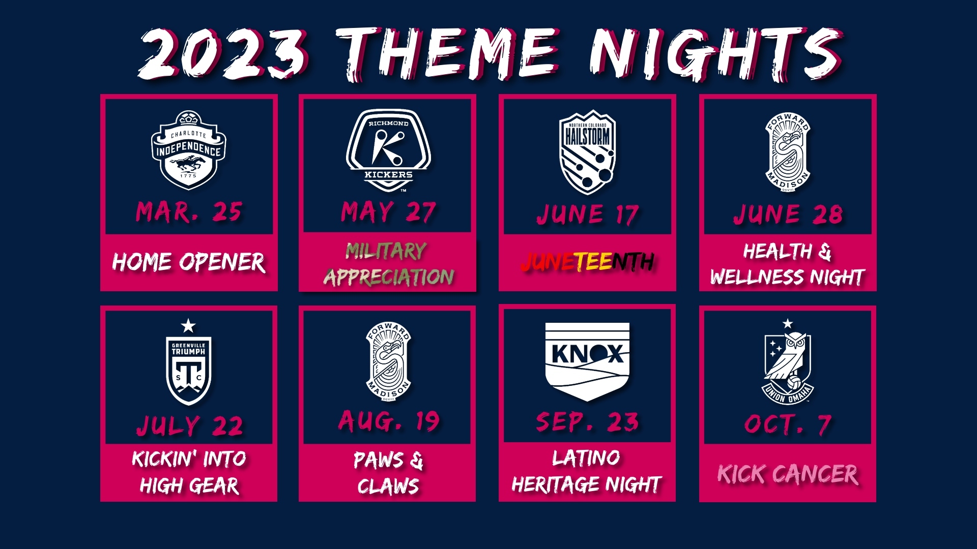 Tormenta FC Announces 2023 Theme Nights featured image