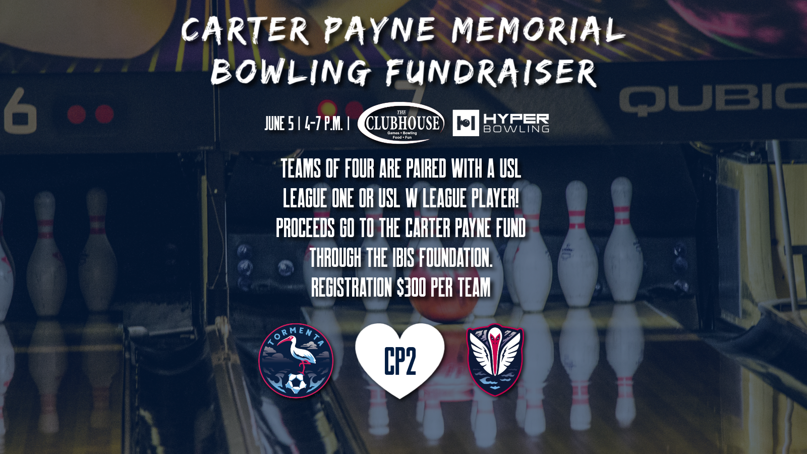 Tormenta FC to Host Annual Carter Payne (CP2) Bowling Fundraiser on June 5th featured image
