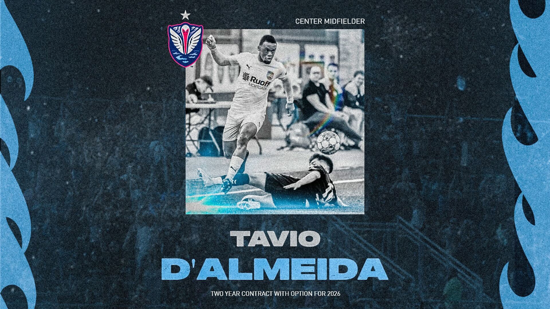 Tavio D'Almeida Joins on Two Year Contract with Club Option featured image